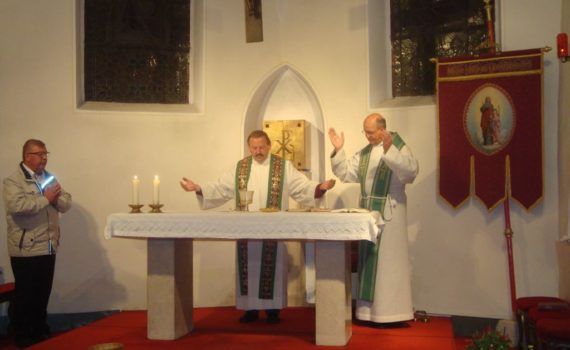...unserem Männerseelsorger Pater Mag. Stephan Schnitzer und dem Diakon Alfred Ofner als Gast