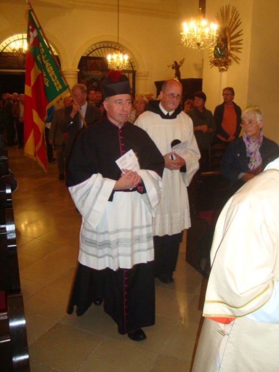 Der Leiter der Monatswallfahrt DDr. Reinhard Kittel und KMB-GA P. Stephan Schnitzer OSB