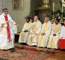 Worte des Dankes an Bischofsvikar Hübner und die Geistlichkeit