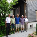 V.l.n.r.: Die Mitglieder der Stadt-Vikariatsleitung Hermann Hunger, Franz Vock, Franz Grassl, Peter Welkhammer mit Geistl. Assistenten Franz Wilfinger