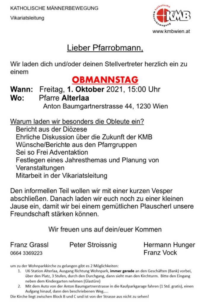 Obmannstag Vik. Stadt