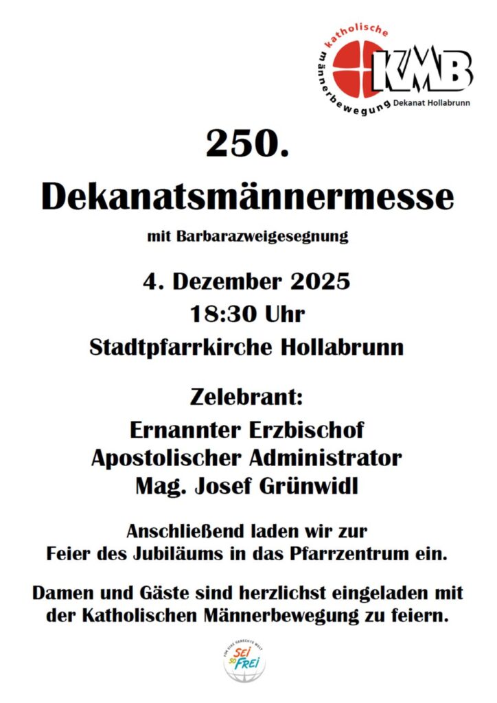 250. Dekanatsmännermesse in Hollabrunn