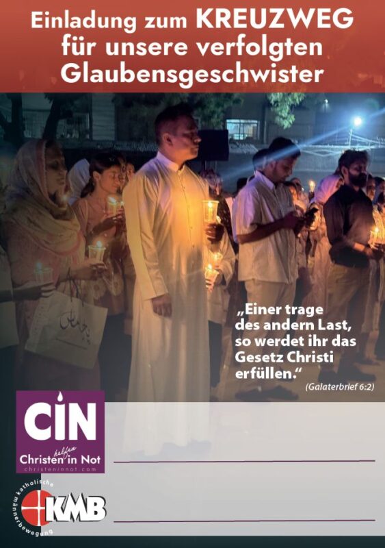 Kreuzweg der verfolgten Christen – Plakat A3 2026
