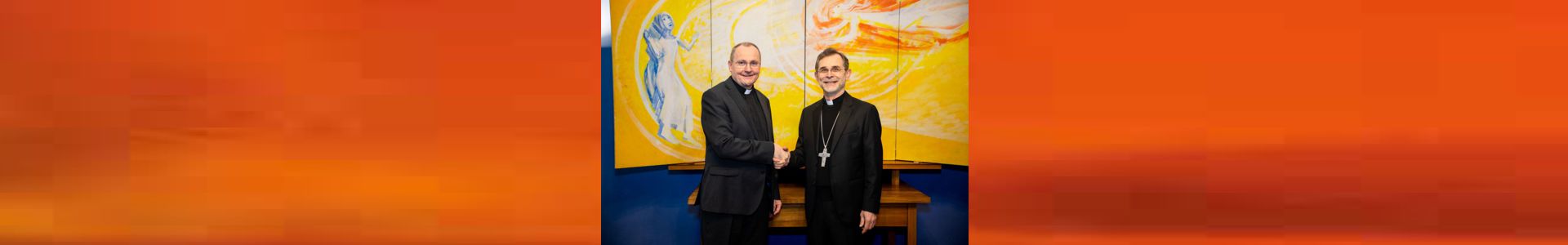 Bischofsvikar Richard Kager mit Erzbischof Josef Grünwidl